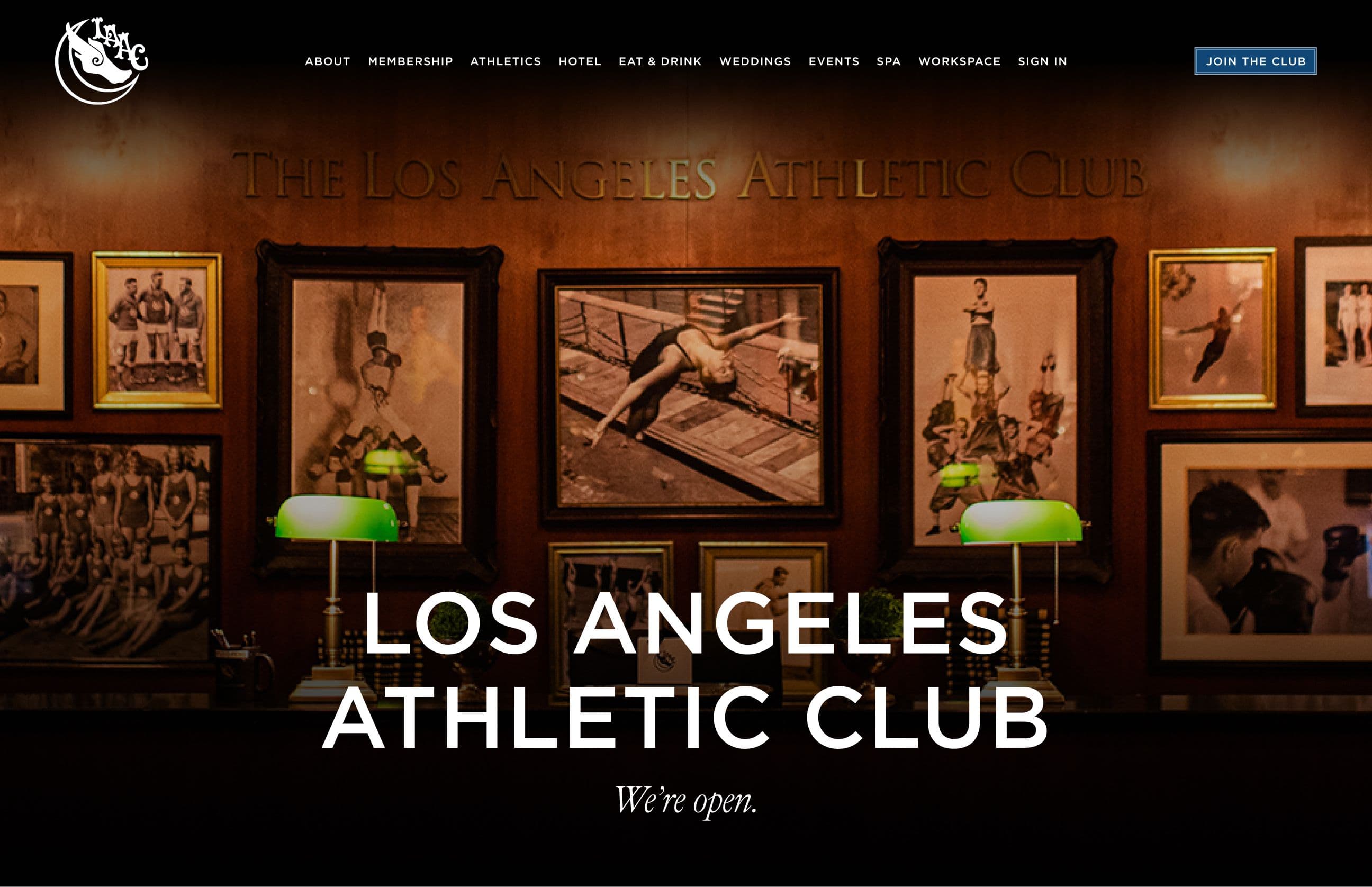 Los Angeles Athletic Club - Art Direction & Website Development