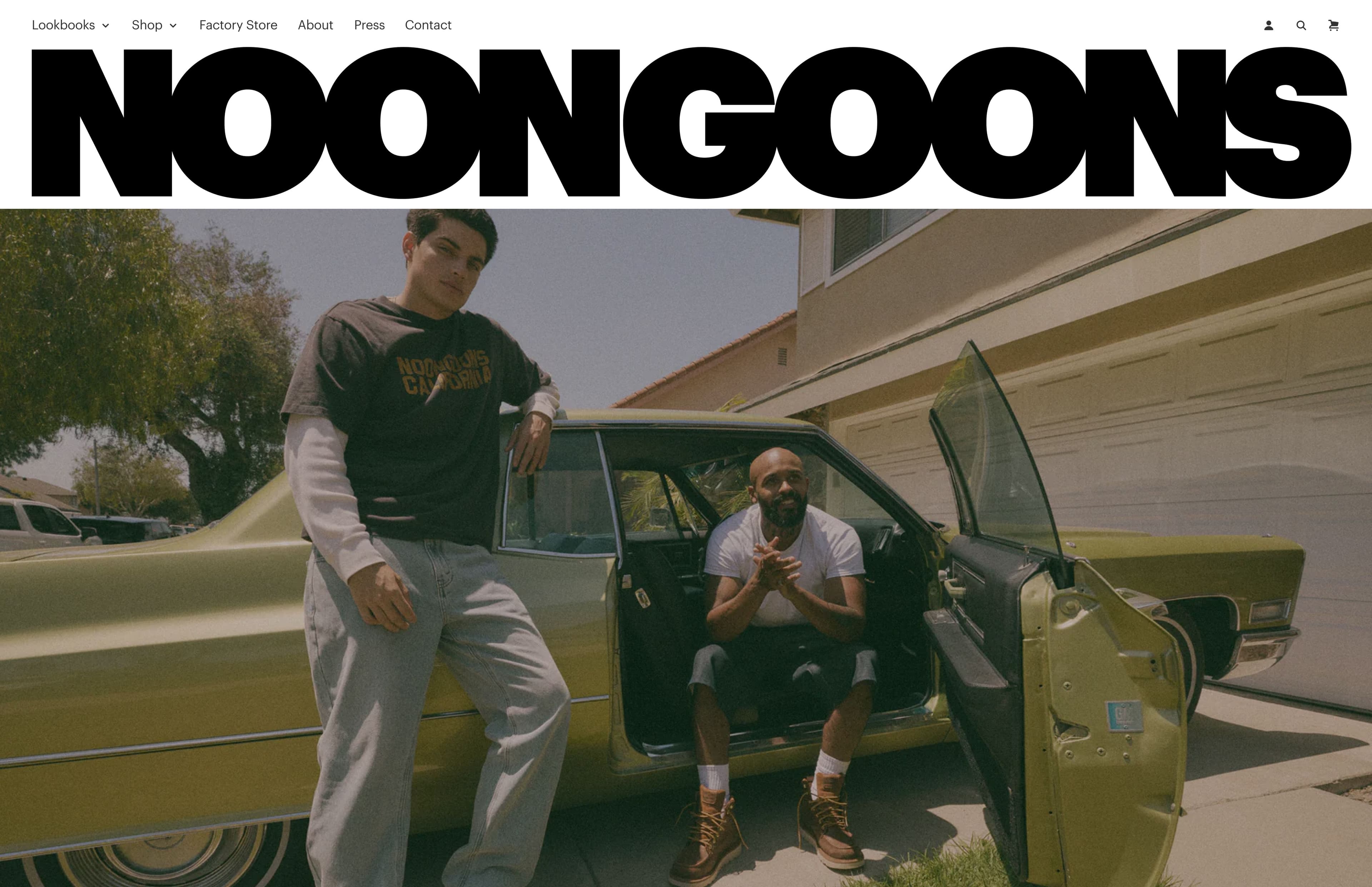Noon Goons - Art Direction & Website Development